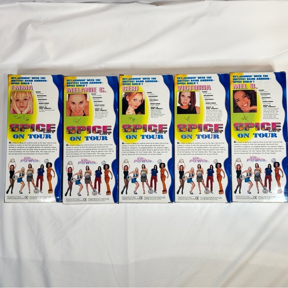 Spice Girls On Tour Doll Set – Complete Collection of 5 (1997 Galoob) NIB - Picture 5 of 11